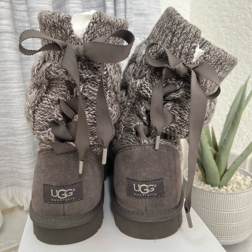 UGG AUSTRALIA ISLA Heathered Grey Size 8 NEW